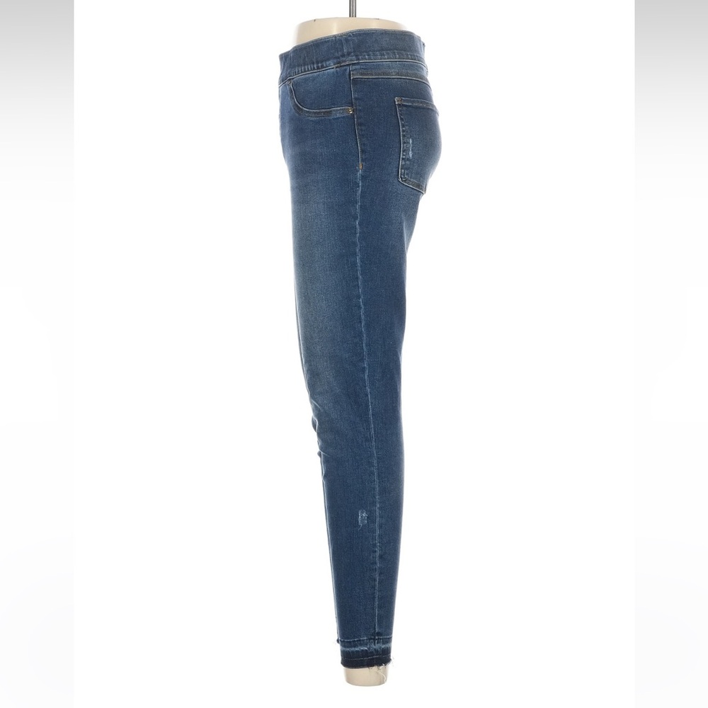 SPANX Mid-Rise Skinny Jeans in Dark Blue Wash - Picture 6 of 8
